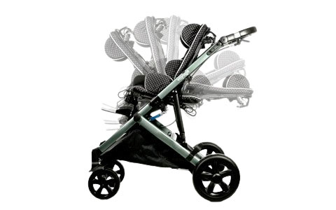 Reversible Seat with Tilt and Recline