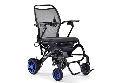 Travels in spaces (and to places) other power wheelchairs can't.