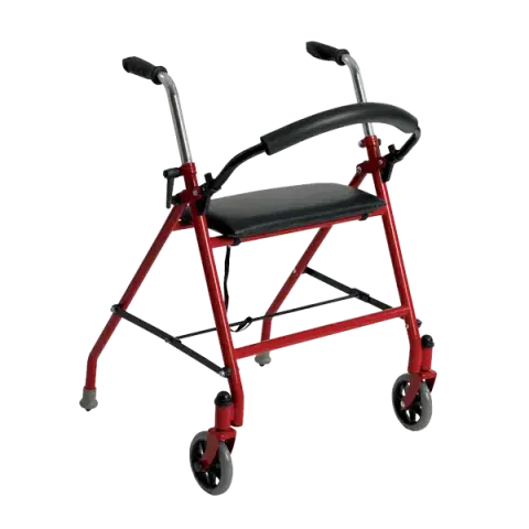 Andador con ruedas y asiento