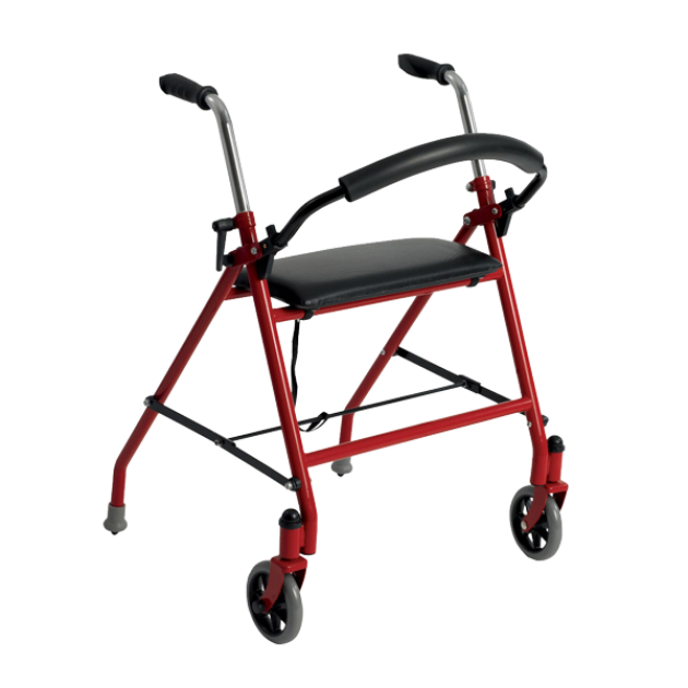 Andador con ruedas y asiento